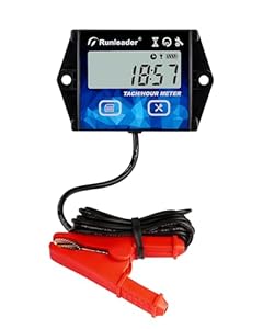 Runleader Drehzahlmesser Digitaler BetriebsstundenzÀhler Wartungserinnerung