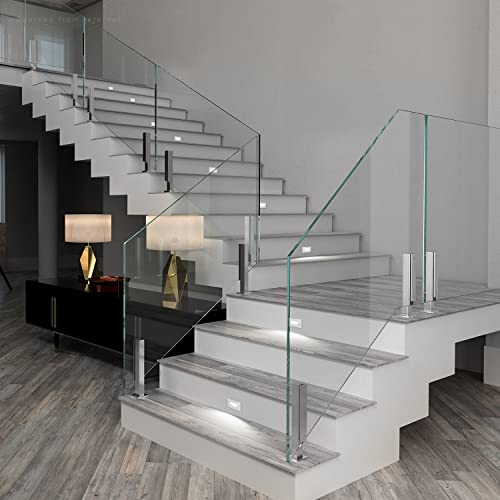 Leonlite 3Cct 120V Led Step Lights, Horizontal 5%-100% Dimmable Stair Lights Indoor Outdoor Ip65 Waterproof, Cri90&Etl, 3000K/4000K/5000K Selectable Aluminum Staircase Lights, White, Pack Of 3 #TOP5