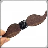 tirantes y pajarita marron Talla: relieve ZBPD la Corbata de Lazo de Madera de Los Hombres de la Boda del Pajarita de Madera Adulto del Bambú,Segundo,130 * 60 * 4 mm