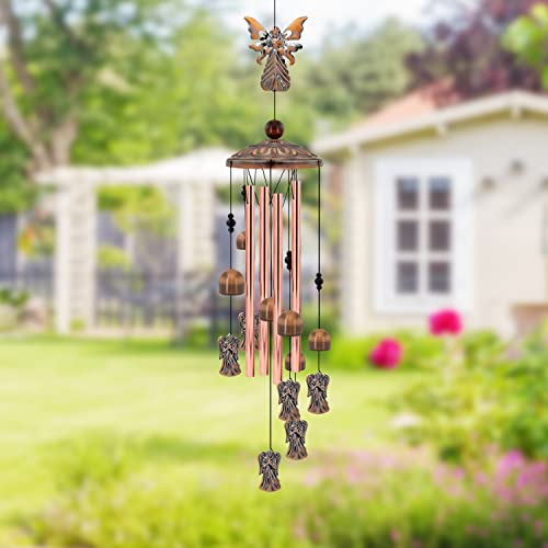 Wind Chimes Outdoor Clearance, Angel Aluminum Tube Windchime With S Hook, Patio Garden Decor, Housewarming Gift #TOP4