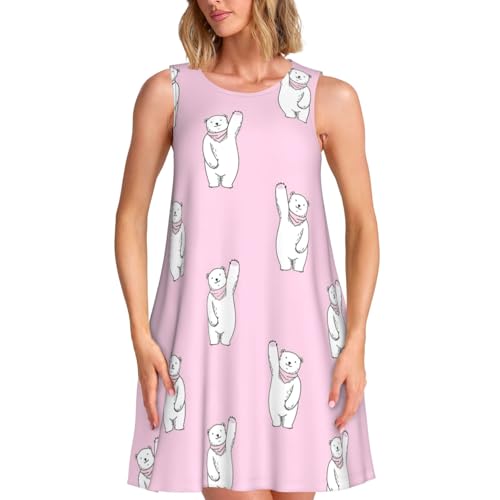 Robe d'été sans manches ample pour femme : le confort thermique avec poches