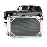 Tepilauda 3 Row All Aluminum Radiator compatible with 1985-1997 Ford F150 F250 F350 Bronco V8 1986 1987 1988 1989 1990 1991 1992 1993 1994 1995 1996 radiators