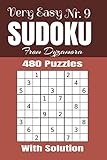 Very Easy Sudoku Nr.9: 480 puzzles with solution