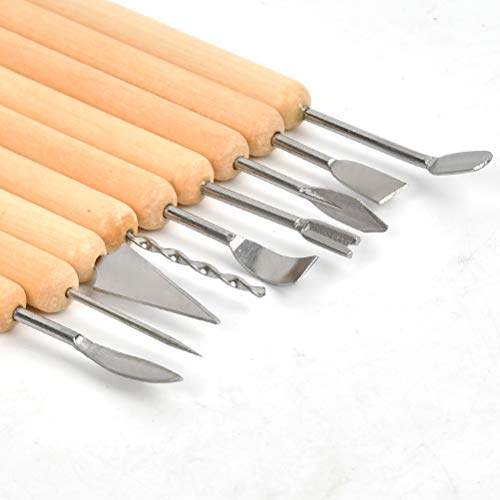 Image of 19 Pcs Pottery Tools Clay Sculpting Tool Set, Ceramic Clay Carving Tools Set for Beginners Expert Art Crafts Kid's After School Pottery Classes Club Children Students