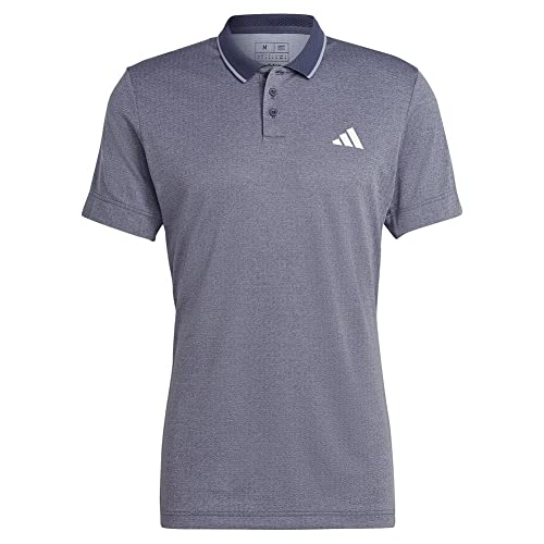 Polo de tennis Freelift Adidas homme bleu marine haut de sport taille L