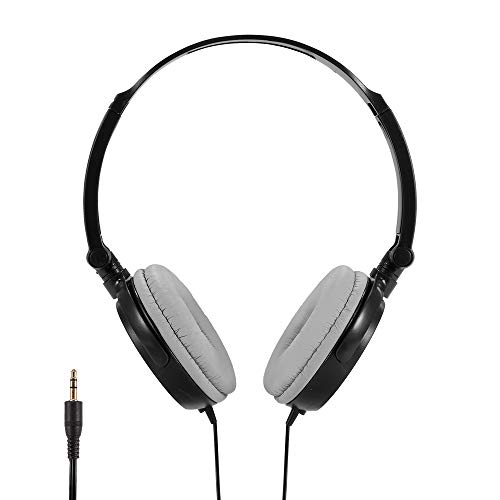 Sxiocta Kinder Verdrahtet Kopfhörer, Über-Ohr-Headsets Mit 1,2 M Linie & 3,5mm Stecker, Tragbarer Und Verstellbarer Kopfhörer Für Kinder Jungen Mädchen Kinder PC Tablet School Travel (Schwarz) Cover