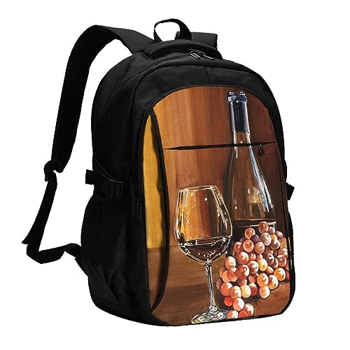 Sac à dos léger contre les chocs pour transporter bouteille de vin en verre et verres