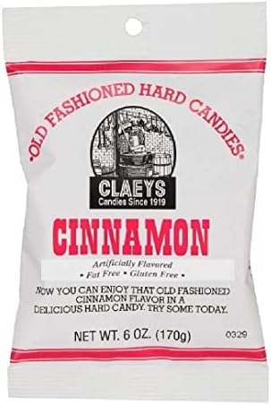 Claey's Cinnamon Hard Candy, 6 Oz Package