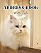 Address Book With Tabs: Large Print Address Book for Seniors with Alphabet Tabs : My Cat Cover Size 8.5x11