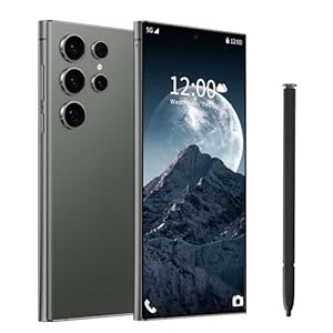 I24 Ultra 5G Unlocked Phones, Built in Pen, Smartphone Battery 6800mAh 6.8″ HD Screen Unlocked Cell Phone, 6+256GB Android13 with 128G Memory Card, Face ID/Fingerprint Lock/GPS (Green)