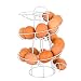 NJGRAE Eierspender, spiralförmiges Design, durchsichtig Silber Eierständer (B)