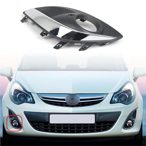 Cubierta cromada para luz antiniebla de Opel Corsa D: marco de parachoques de alta durabilidad 6
