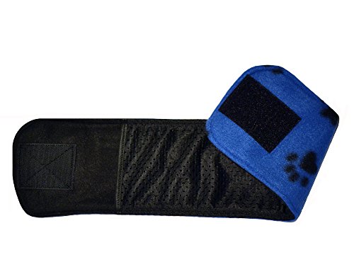 Belly Band For Male Dog Training And Incontinence (Blue Paw Print) (Large: 20"-22") #TOP1