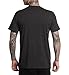 Affliction Men's T-Shirt, Vintage Gothic Cross Vault Design, Short Sleeve Graphic Print, Y2K (US, Alpha, Large, Regular, Regular, Black (Darkness Falls))