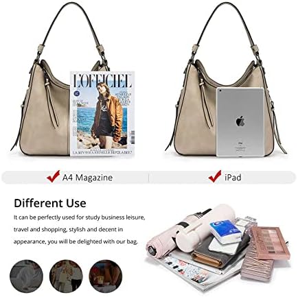 Miniatura 2 de Bolsos de mano para mujer, grandes de diseño para mujer, bolso tipo hobo de piel sintética