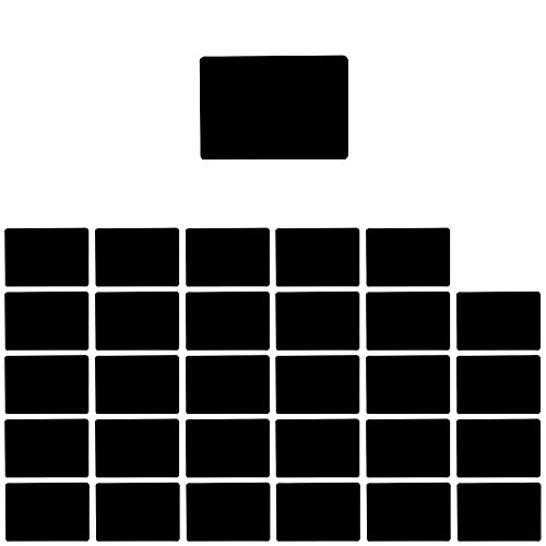 Mehrondo 30 Stück Solide Kunststoff Tafeln SH201 mit glatter Oberfläche in Größe 74x105 mm (A7) Cover