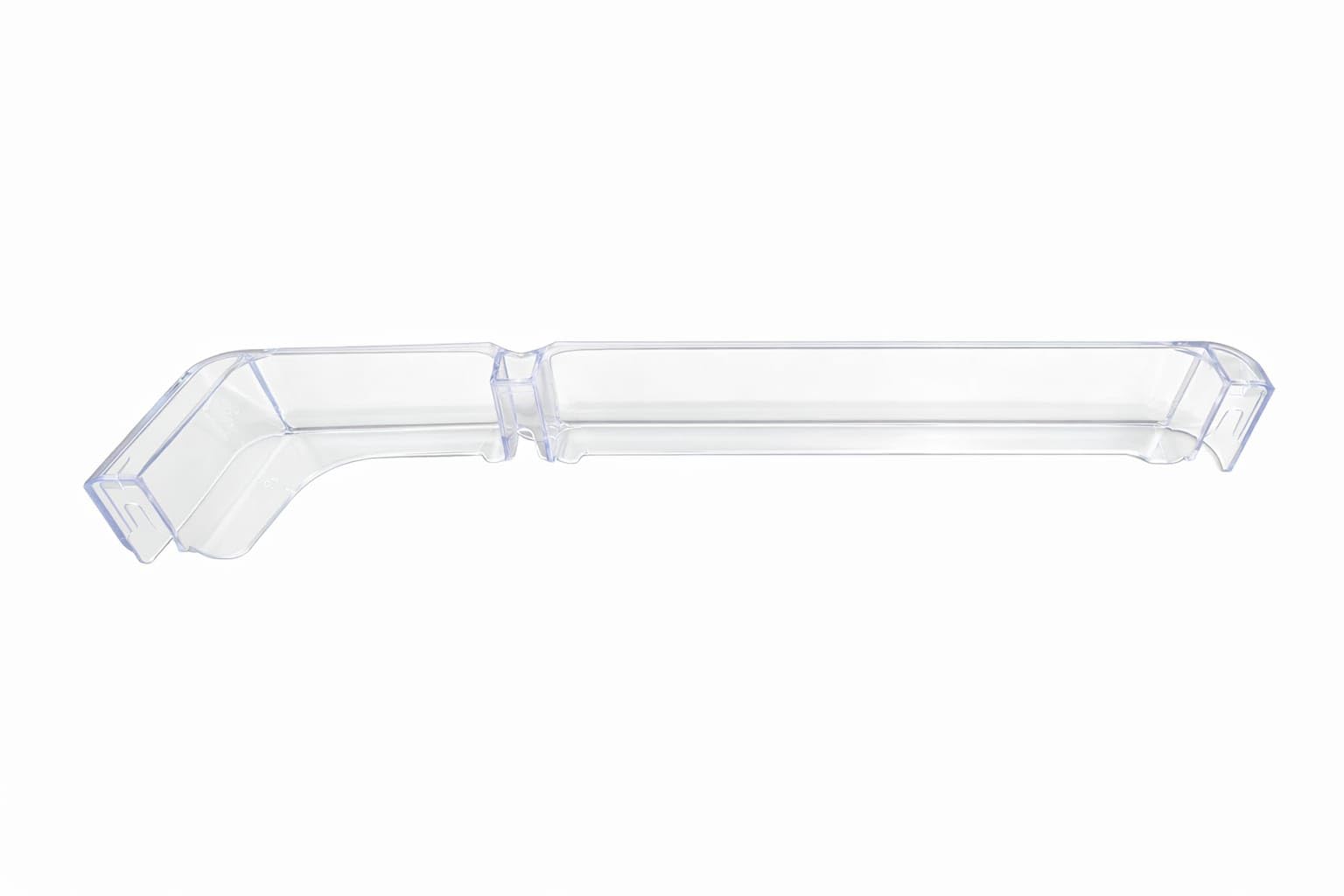 refrigerator door bottle shelf, clear blue transparent plastic, rectangular door mount storage bin for single door refrigerator