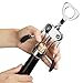KORCCI Wine Opener 2 Pcs, Wine Bottle Opener, Zinc Alloy Wing Corkscrew Heavy Duty, Cork Screw Beer Opener for Bartenders, Multifunctional Bottle Opener for Kitchen, Restaurant, Bar, Waiters （Silver）