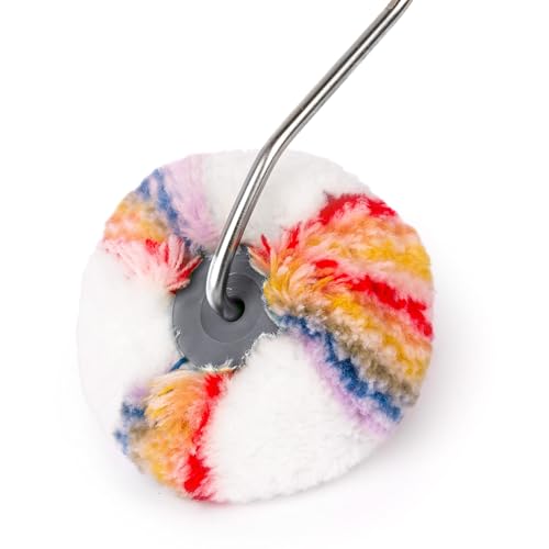 Mivos - Eckenroller Farbroller für Ecken mit Bügel - Innen-Farbroller - Malerrolle - geeignet für Dispersions-, Latex- und Acrylfarben - Eckroller