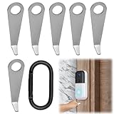 RJLCTH 6 Pcs Video Doorbell Key Replacement Tool with Carabiner, Compatible with Ring Doorbell Removal Tool, Easy Removal and Convenient Carry for Homeowners and Installers