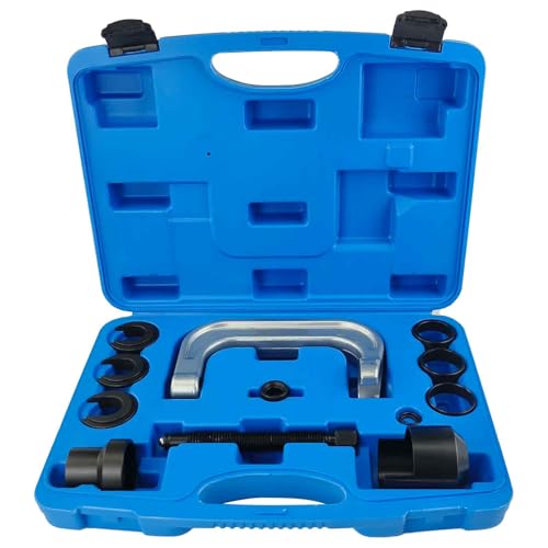 Rattle Squeak Clunk Thump Bump Noise from Front Suspension - 2007-2019 Cadillac Chevrolet GMC 8 YuYBrightmi 13Pcs Upper Control Arm Bushing Service Tool Kit Heavy-Duty Forged C-Frame Press Service Set Compatible with Ford, GM, Chrysler Suspension Repair