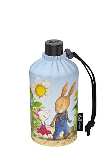 Emil Trinkflasche aus Glas für Mädchen & Jungen isolierte Glasflasche für Schule, Freizeit, Sport: Kinder & Eltern Friends 0,3l
