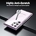 JETech Case for Samsung Galaxy S23 Ultra 5G 6.8-Inch, Non-Yellowing Shockproof Bumper Protective Phone Cover, Anti-Scratch Hard PC Back (Purple)