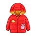 Blouson Manteau LéGer Enfant GarçOn Fille Doudoune à Capuche Veste à Manches Longues Sport BéBé Ski Chaude Rembourré Hiver Veste Parka Blousons VêTements