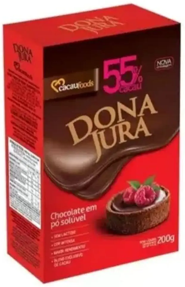 CHOCOLATE PO DONA JURA 55% CACAU 200g