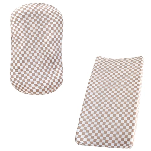 Image of LifeTree Diaper Changing Pad Cover for Boys Girls, Soft Muslin Baby Lounger Cover Neutral Newborn, Soft 70% Viscose from Bamboo and 30% Cotton