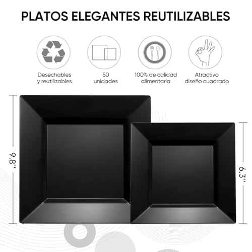 Desechables negros 2 Imagen adicional