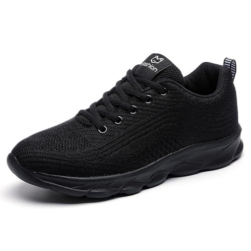 Women's Mesh Lace up Lightweight Running Sneakers Comfortable Breathable Non-Slip Soft Sole Casual Walking Sports Shoes Work Gym Trekking Tennis Sneakers