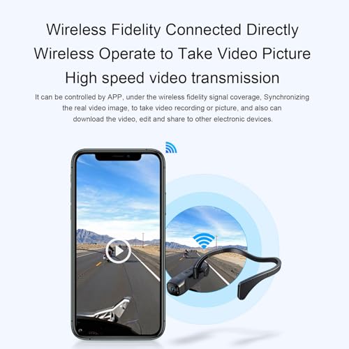 ciciglow 4K Head Mounted Video Camera, 4K 60FPS 42MP Camcorder, EIS 6.0 Anti Shake 120° Wide Angle Wearable Camera with 2 Axis Stabilizer, APP Control for Vlog, Sports by ciciglow - Image 4