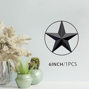 65 Black Metal Barn Star Wall Decor Wall Art for Farmhouse Western Rustic Homes Outside or Inside of House Decorations
