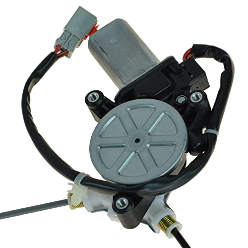 Image of TRQ Front Driver Side Power Window Motor and Regulator Assembly Power One Touch Anti Pinch Compatible with 2003-2006 Acura MDX