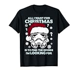 Star Wars Storm Trooper Droid Looking Christmas T-Shirt
