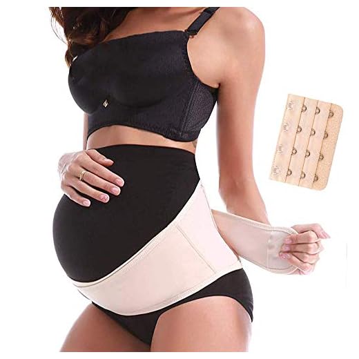 Maternity Belt 2.0 - Belly Band for Pregnancy, Two in One Pregnancy Belt for Your Entire Pregnancy and Postpartum Recovery, Breathable Back and Pelvic Support Prenatal Cradle (Universal Size, Beige)