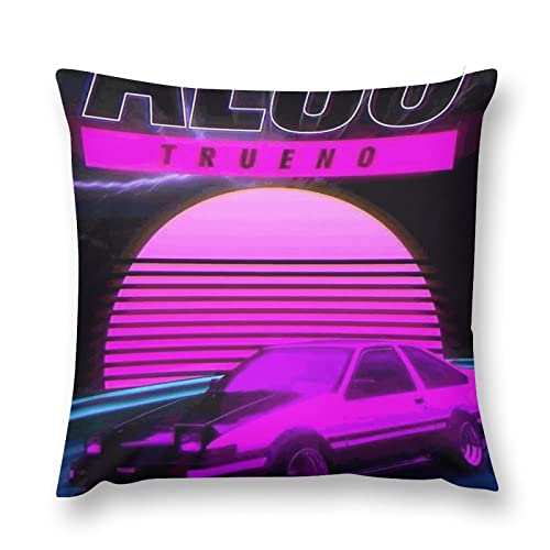 頭文字D 枕カバー クッションカバー 抱き枕カバー おしゃれ 装飾 部屋 ソファー オフィス 車用 両面 標準枕カバー 洗える 家庭用 四季通用