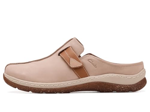 Clarks Clarks Womens Orlene Clogs Taupe Nubuck 9 Medium