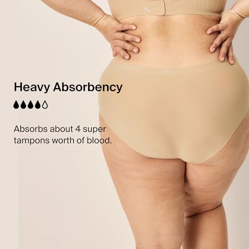 Image of KNIX Women Leakproof Period Underwear Boyshort - Heavy Flow Protection, Absorbs 4-7 Super Tampons