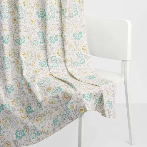 Image of haus & kinder Digital Printed Cotton Door Curtains 7 Feet Long Pack of 2 Door Curtains, 7 Feet Curtains for Door (Rosaline, Multi 130x213 CM)