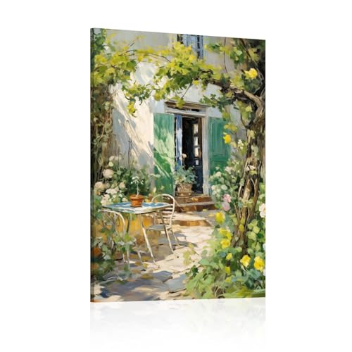 Peintures décoration d'intérieur paysage de patio pour un espace relaxant