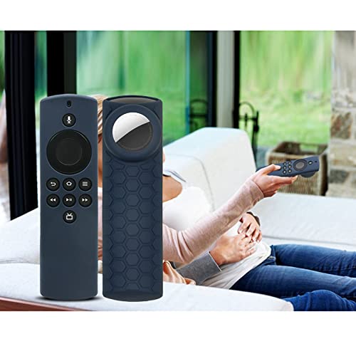 Capa para controle remoto Fire Stick Lite com suporte para Airtag (brilha no escuro) compatível com