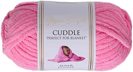 Utopia Crafts Cuddle Super Chunky Chenille Soft Yarn for Knitting and Crochet, 100g - 60m (Beige)