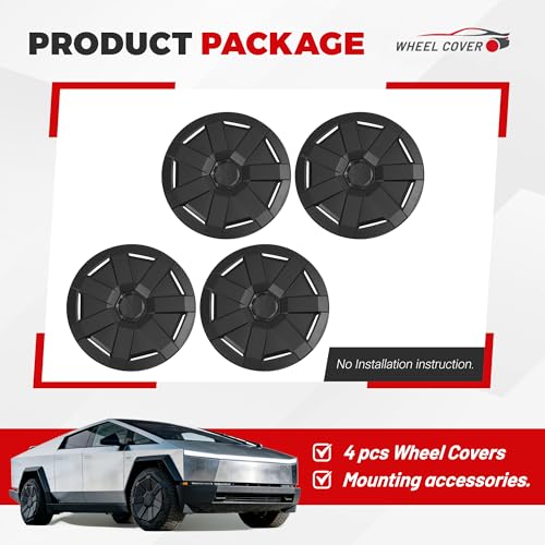 ALMULOO 4PCS Wheel Cover Compatible with Tesla Cybertruck by ALMULOO - Used condition - Image 6