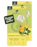 Enviroscent Non-Toxic Air Freshener Paper Refills - Compatible with Enviroscent Plug Hub® Warmer Kit - Home Fragrance Lasts Up to 90 Days - Lemon Leaf & Thyme Scent (Pack of 2)