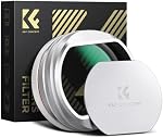 K&F CONCEPT Black Diffusion 1/4 Kit de filtre avec capot et bouchon de lentille, Compatible avec Fujifilm X100VI X100V X100F X100T X100S X100 Caméra, Soft Glow Cinematic x100vi Accessoires pour filtres - argent