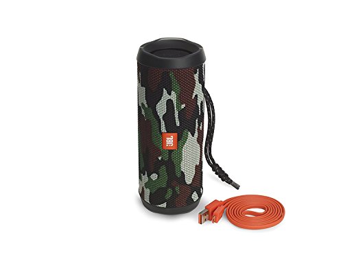 JBL Flip 4 Altavoz inalámbrico portátil con Bluetooth, parlante resistente al agua (IPX7), JBL Connect, hasta 12 h de reproducción con sonido de alta fidelidad, camuflaje