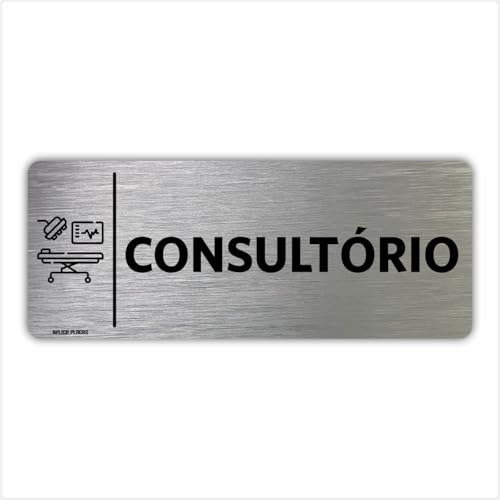 Placa Indicação Setor Portas - Consultório Cirurgia - 8x20cm