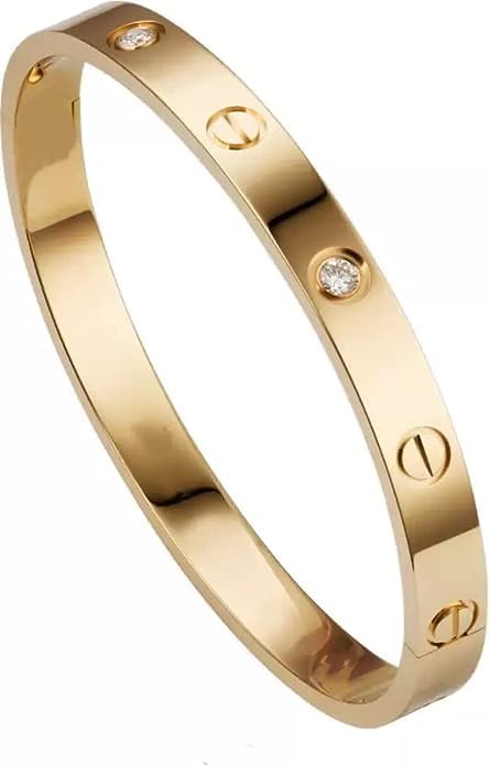 Glamlife love Bracelet for Women | Anti Tarnish Bangles | Stainless Steel Gold Plated love Bracelet For Women and Girls | Kada for Women (Gold Bracelet) (B0CM3X1B7D) Amazon Price History, Amazon Price Tracker